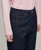 MUSINSA STANDARD WOMAN MUSINSA STANDARD WOMAN Denim Straight Pants [Deep Indigo]