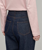 MUSINSA STANDARD WOMAN MUSINSA STANDARD WOMAN Denim Straight Pants [Deep Indigo]