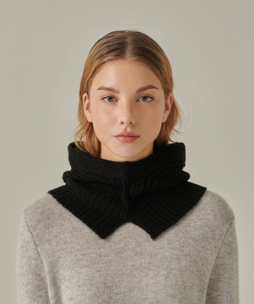 MUSINSA STANDARD WOMAN MUSINSA STANDARD WOMAN Women's Soft Boucle Knit Balaclava [Black]