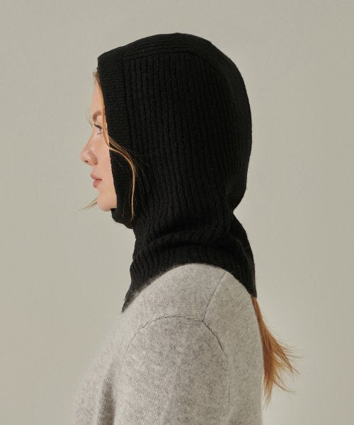 MUSINSA STANDARD WOMAN MUSINSA STANDARD WOMAN Women's Soft Boucle Knit Balaclava [Black]