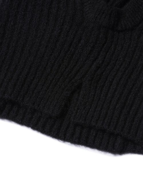 MUSINSA STANDARD WOMAN MUSINSA STANDARD WOMAN Women's Soft Boucle Knit Balaclava [Black]