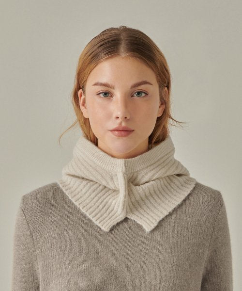MUSINSA STANDARD WOMAN MUSINSA STANDARD WOMAN Women's Soft Boucle Knit Balaclava [Cream]