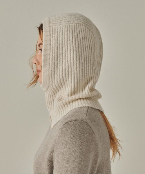 MUSINSA STANDARD WOMAN MUSINSA STANDARD WOMAN Women's Soft Boucle Knit Balaclava [Cream]