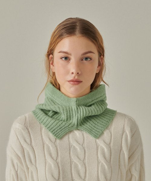 MUSINSA STANDARD WOMAN MUSINSA STANDARD WOMAN Women's Soft Boucle Knit Balaclava [Apple Green]