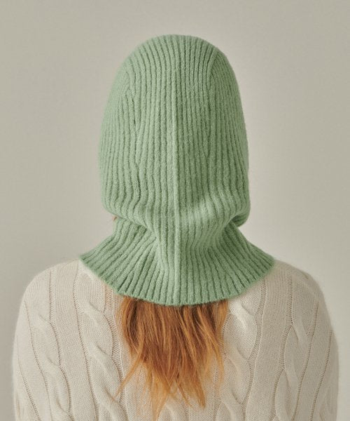 MUSINSA STANDARD WOMAN MUSINSA STANDARD WOMAN Women's Soft Boucle Knit Balaclava [Apple Green]