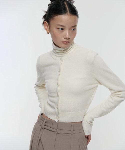 MUSINSA STANDARD WOMAN MUSINSA STANDARD WOMAN Cardigan Round Neck Crop (Size M)