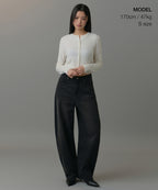 MUSINSA STANDARD WOMAN MUSINSA STANDARD WOMAN Cardigan Round Neck Crop (Size M)
