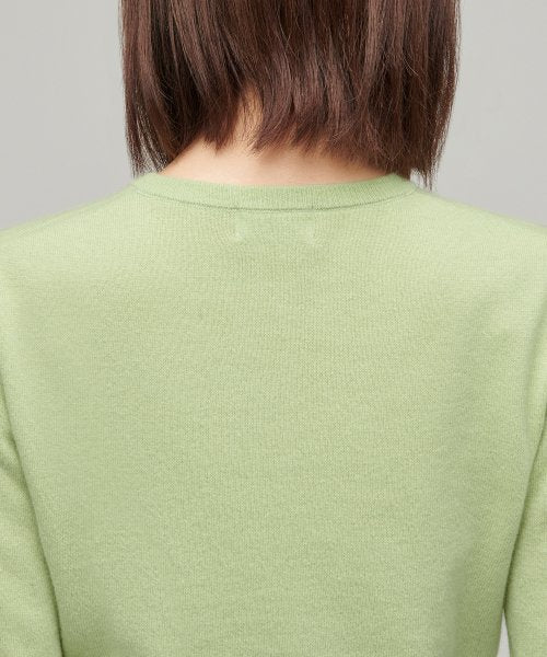 MUSINSA STANDARD WOMAN MUSINSA STANDARD WOMAN Cardigan Round Neck Crop (Pale Green)