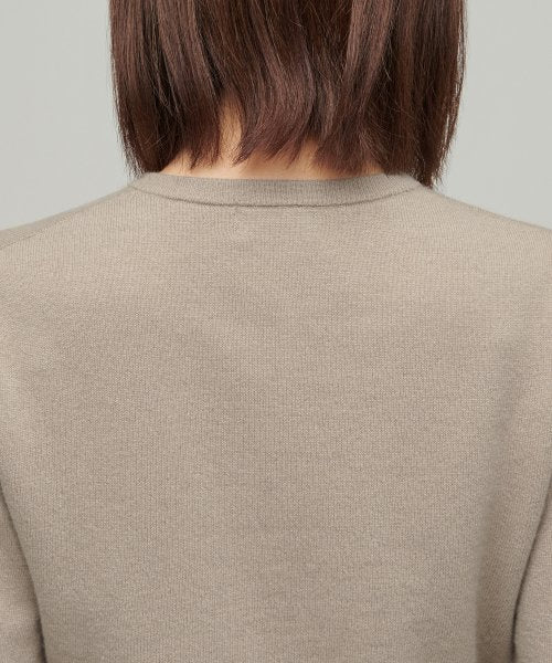 MUSINSA STANDARD WOMAN MUSINSA STANDARD WOMAN Cardigan Round Neck Crop Beige