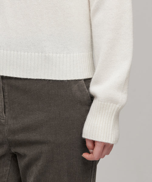 MUSINSA STANDARD WOMAN MUSINSA STANDARD WOMAN Women's Angora Blend Crew Neck Knit [Ivory]