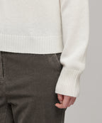 MUSINSA STANDARD WOMAN MUSINSA STANDARD WOMAN Women's Angora Blend Crew Neck Knit [Ivory]