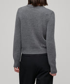 MUSINSA STANDARD WOMAN MUSINSA STANDARD WOMAN Angora Blend Crew Neck Knit Medium Gray