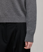 MUSINSA STANDARD WOMAN MUSINSA STANDARD WOMAN Angora Blend Crew Neck Knit Medium Gray