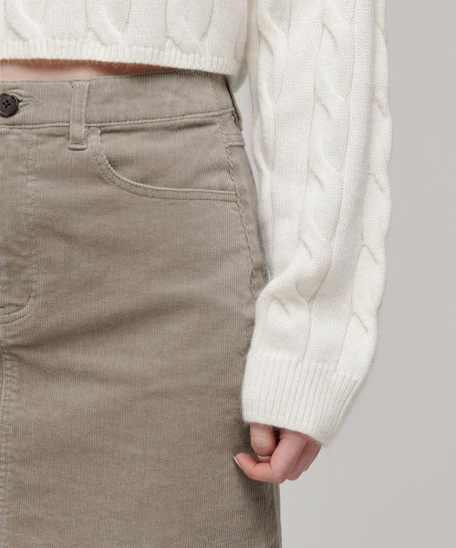 MUSINSA STANDARD WOMAN MUSINSA STANDARD WOMAN Women's Angora Blend Cable Crop Knit [Size]