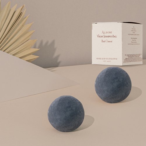 ERIGERON All-in-one vegan shampoo bar - black charcoal