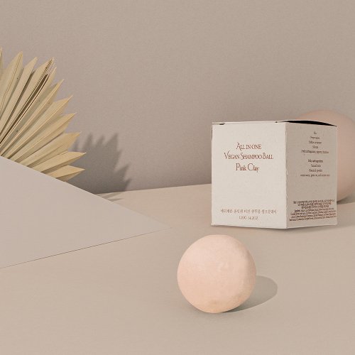 ERIGERON All-in-one vegan shampoo bar - Pink Clay