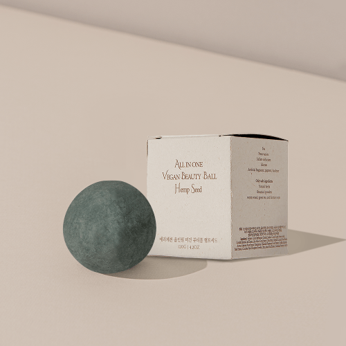 ERIGERON All-in-one Vegan Shampoo Bar Beauty Ball - Hemp Seed