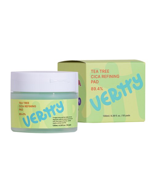VERTTY VERTTY Vegan Tea Tree Cica Refining Pads 50 sheets