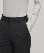MUSINSA STANDARD WOMAN MUSINSA STANDARD WOMAN Slacks Semi Boot Cut [Charcoal Gray]