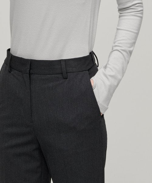 MUSINSA STANDARD WOMAN MUSINSA STANDARD WOMAN Slacks Semi Boot Cut [Charcoal Gray]