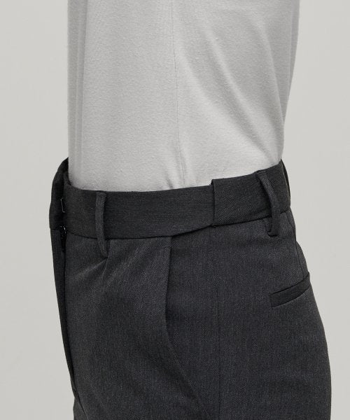 MUSINSA STANDARD WOMAN MUSINSA STANDARD WOMAN Slacks Semi Boot Cut [Charcoal Gray]