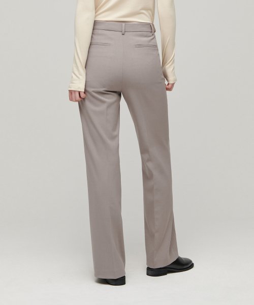 MUSINSA STANDARD WOMAN MUSINSA STANDARD WOMAN Slacks Semi Boot Cut [Greyish Beige]