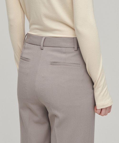 MUSINSA STANDARD WOMAN MUSINSA STANDARD WOMAN Slacks Semi Boot Cut [Greyish Beige]