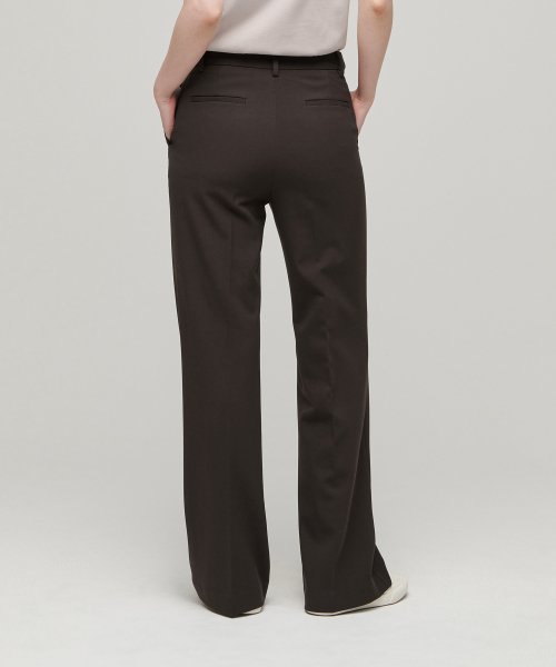 MUSINSA STANDARD WOMAN MUSINSA STANDARD WOMAN Slacks Semi Boot Cut [Choco Brown]