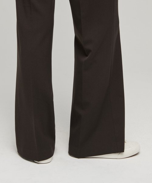 MUSINSA STANDARD WOMAN MUSINSA STANDARD WOMAN Slacks Semi Boot Cut [Choco Brown]