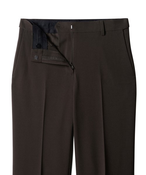 MUSINSA STANDARD WOMAN MUSINSA STANDARD WOMAN Slacks Semi Boot Cut [Choco Brown]