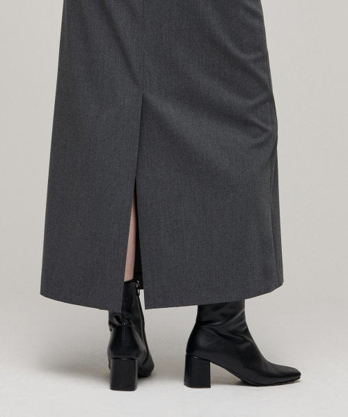 MUSINSA STANDARD WOMAN MUSINSA STANDARD WOMAN Maxi Skirt Medium Gray