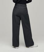 MUSINSA STANDARD WOMAN MUSINSA STANDARD WOMAN Slacks High Waist Wide [Gray]