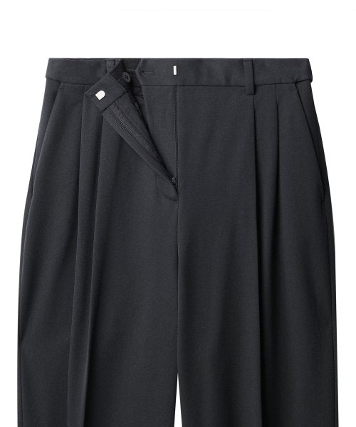MUSINSA STANDARD WOMAN MUSINSA STANDARD WOMAN Slacks High Waist Wide [Gray]