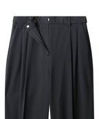 MUSINSA STANDARD WOMAN MUSINSA STANDARD WOMAN Slacks High Waist Wide [Gray]