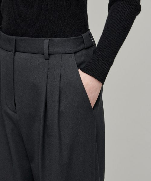 MUSINSA STANDARD WOMAN MUSINSA STANDARD WOMAN Slacks High Waist Wide [Gray]