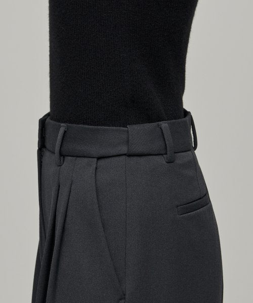 MUSINSA STANDARD WOMAN MUSINSA STANDARD WOMAN Slacks High Waist Wide [Gray]