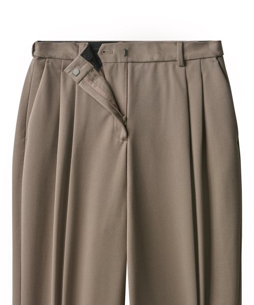 MUSINSA STANDARD WOMAN MUSINSA STANDARD WOMAN Slacks High Waist Wide [Dusty Beige]