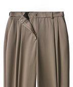 MUSINSA STANDARD WOMAN MUSINSA STANDARD WOMAN Slacks High Waist Wide [Dusty Beige]
