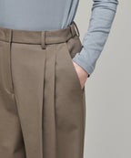MUSINSA STANDARD WOMAN MUSINSA STANDARD WOMAN Slacks High Waist Wide [Dusty Beige]