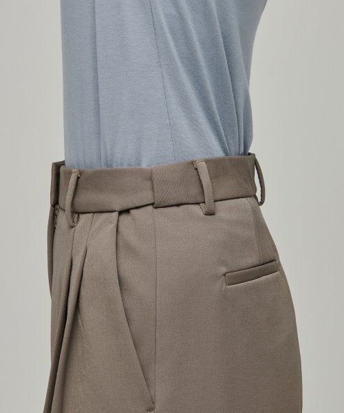 MUSINSA STANDARD WOMAN MUSINSA STANDARD WOMAN Slacks High Waist Wide [Dusty Beige]