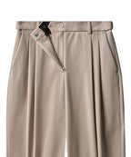 MUSINSA STANDARD WOMAN MUSINSA STANDARD WOMAN Slacks High Waist Wide [Beige]