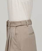 MUSINSA STANDARD WOMAN MUSINSA STANDARD WOMAN Slacks High Waist Wide [Beige]