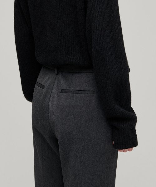 MUSINSA STANDARD WOMAN MUSINSA STANDARD WOMAN Slacks Heavyweight Charcoal Gray