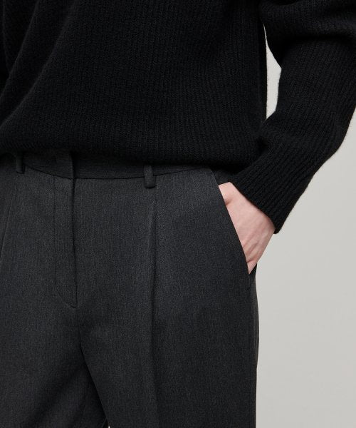 MUSINSA STANDARD WOMAN MUSINSA STANDARD WOMAN Slacks Heavyweight Charcoal Gray