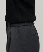 MUSINSA STANDARD WOMAN MUSINSA STANDARD WOMAN Slacks Heavyweight Charcoal Gray