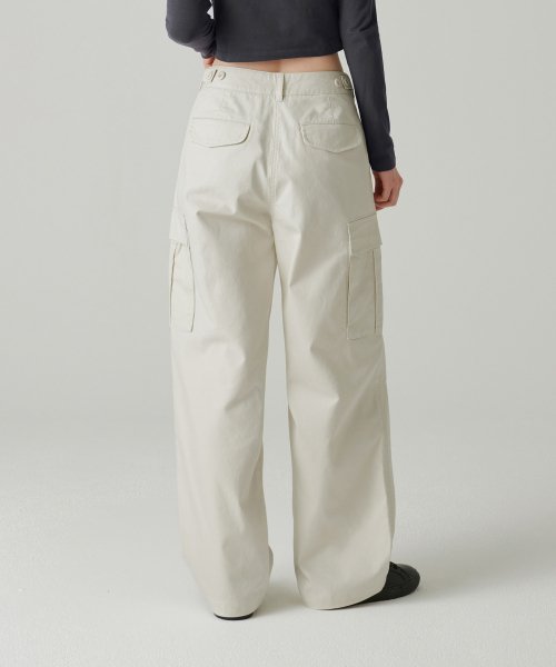 MUSINSA STANDARD WOMAN MUSINSA STANDARD WOMAN Women's Wide Cargo Pants Cream