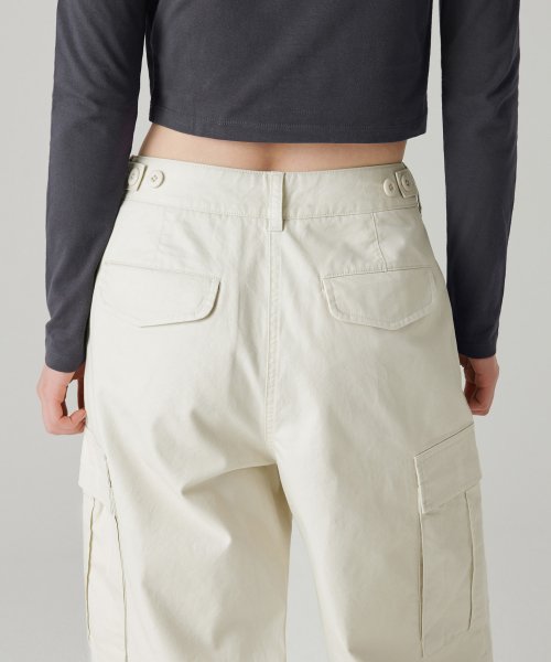 MUSINSA STANDARD WOMAN MUSINSA STANDARD WOMAN Women's Wide Cargo Pants Cream