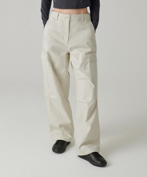 MUSINSA STANDARD WOMAN MUSINSA STANDARD WOMAN Women's Wide Cargo Pants Cream