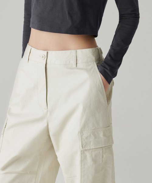 MUSINSA STANDARD WOMAN MUSINSA STANDARD WOMAN Women's Wide Cargo Pants Cream