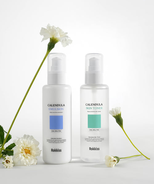 ROKKISS Calendula skin toner 150ml + emulsion 150ml set, 1 set